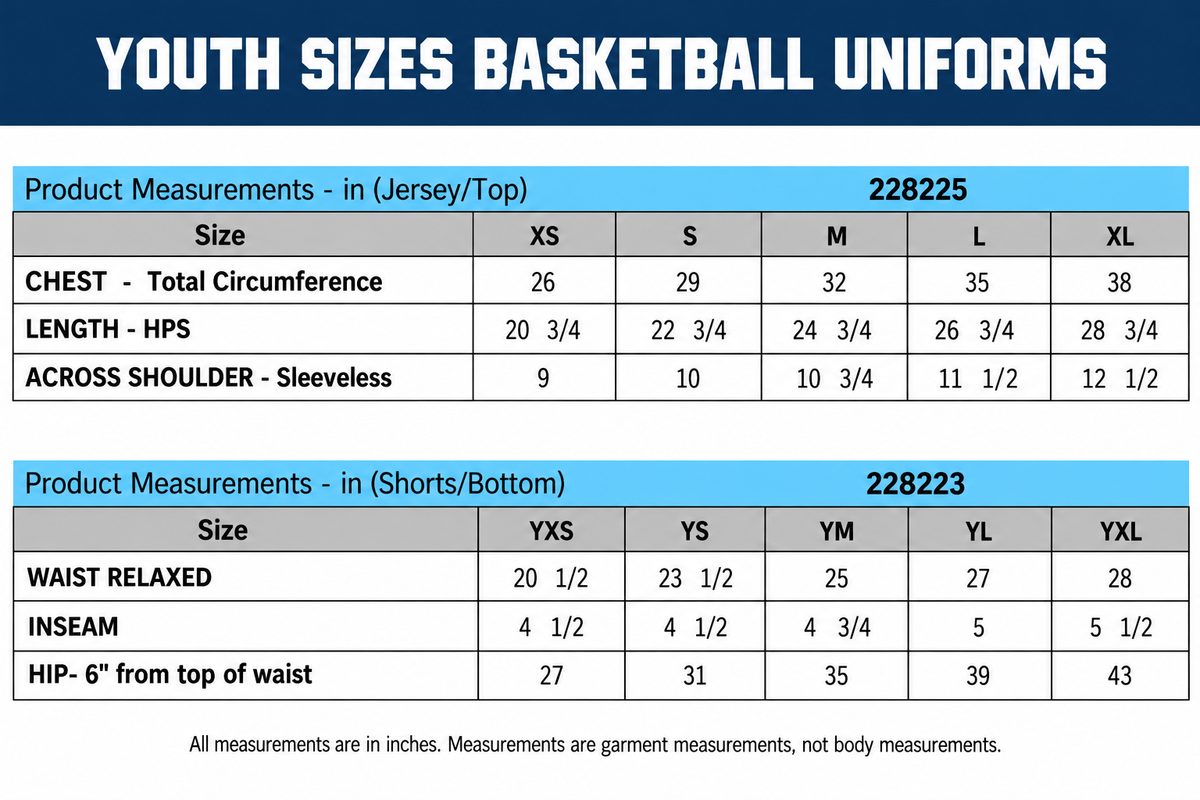 *REQUIRED* Boy Teams Basket Uniform
