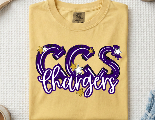 CCS Chargers Funky Letters