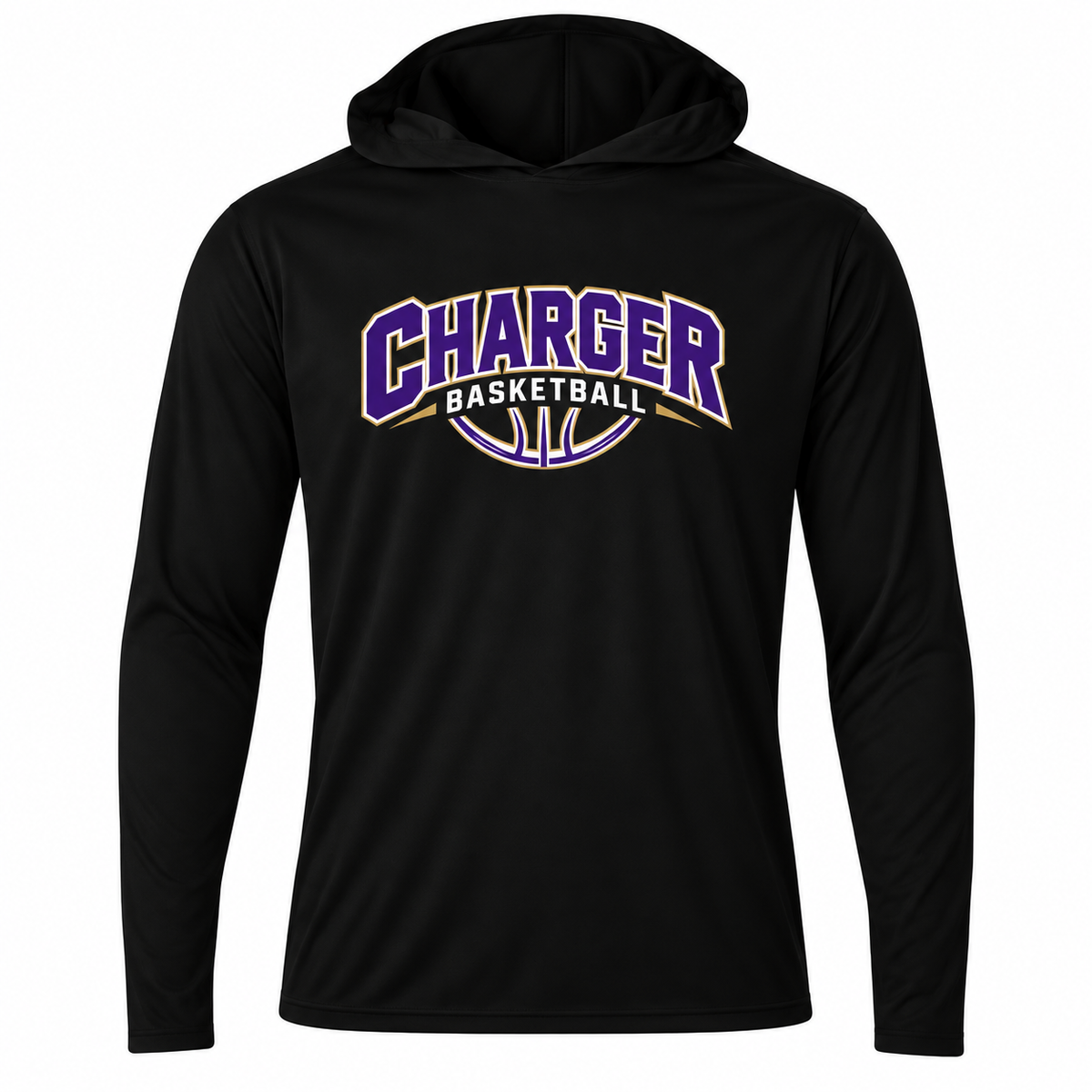 Boys Long Sleeve Hooded Warm Up Shirt