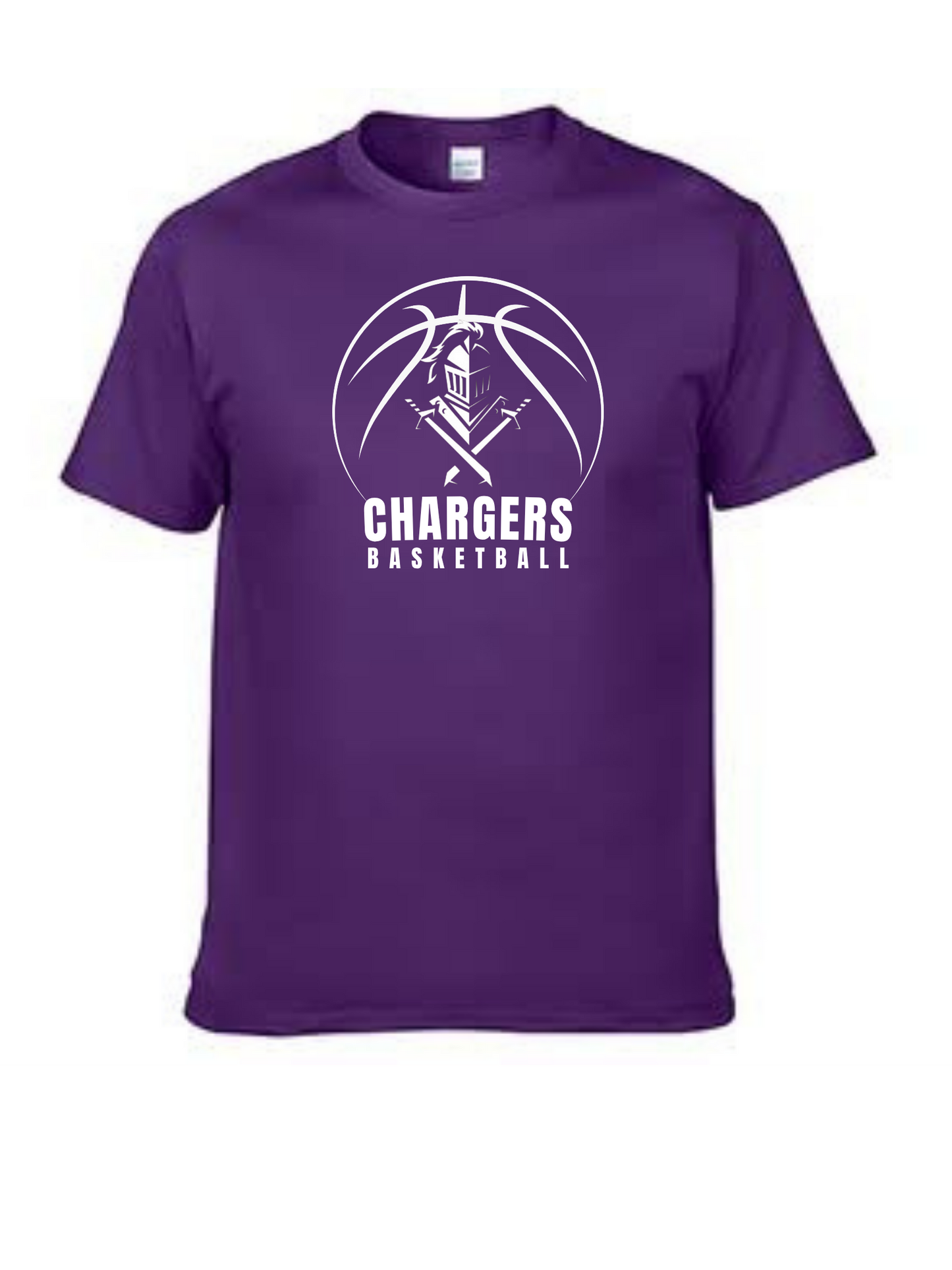 Chargers Basketball Purple with White