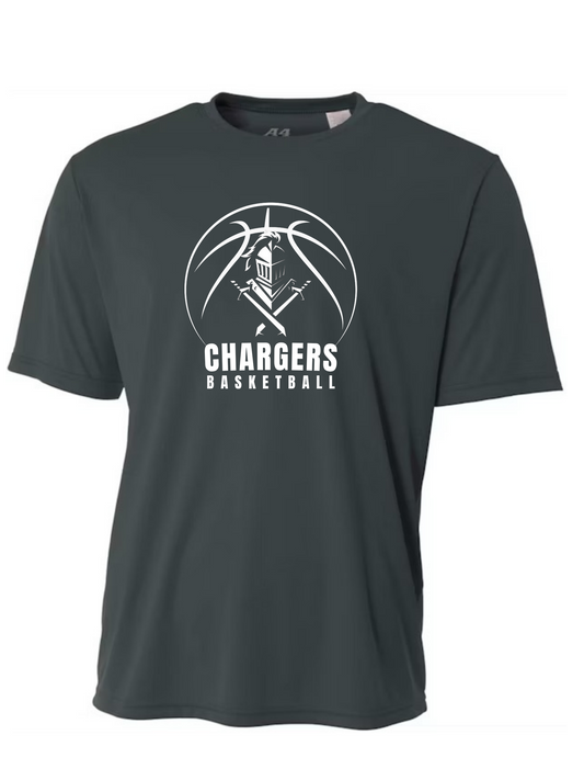 Chargers Basketball Charcoal with White