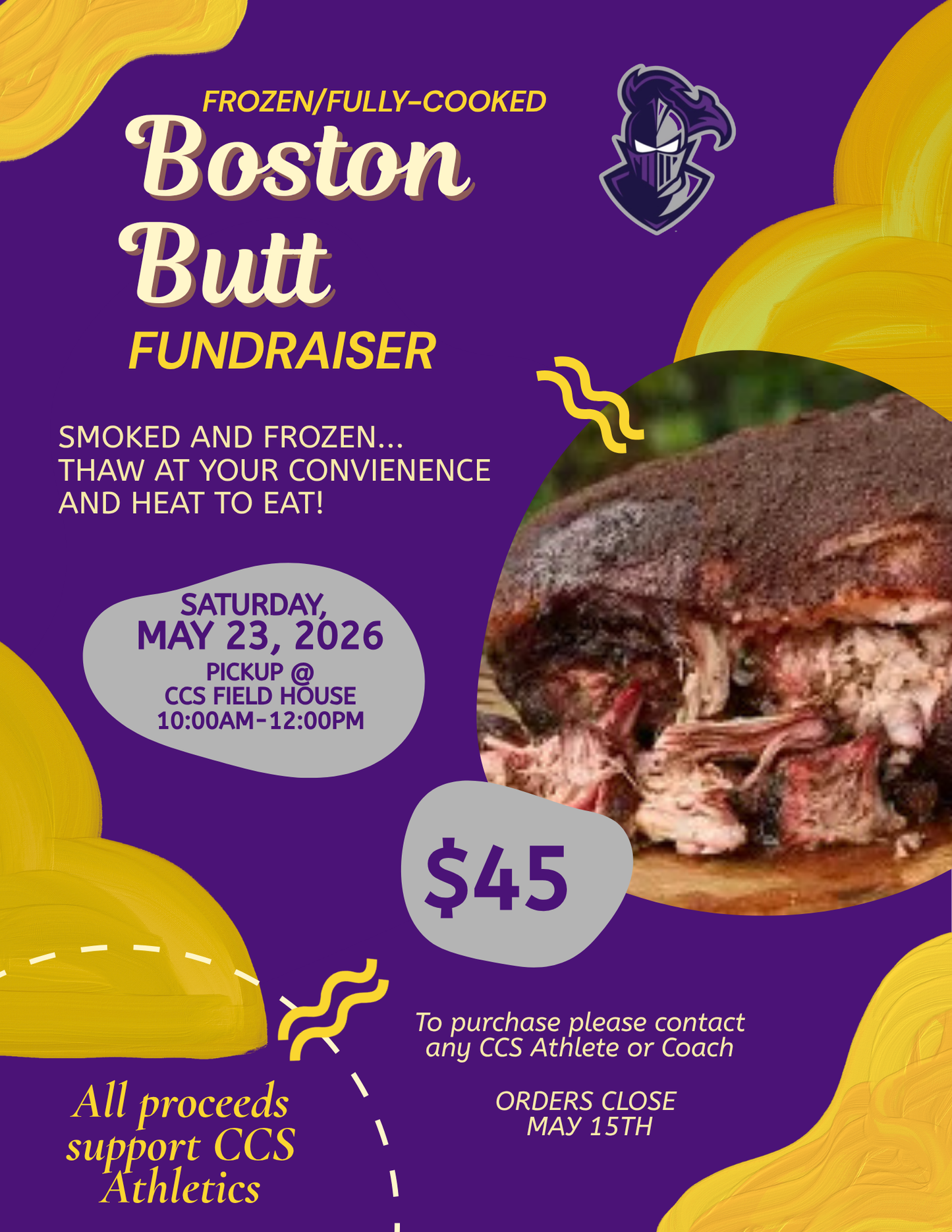Boston Butt Fundraiser