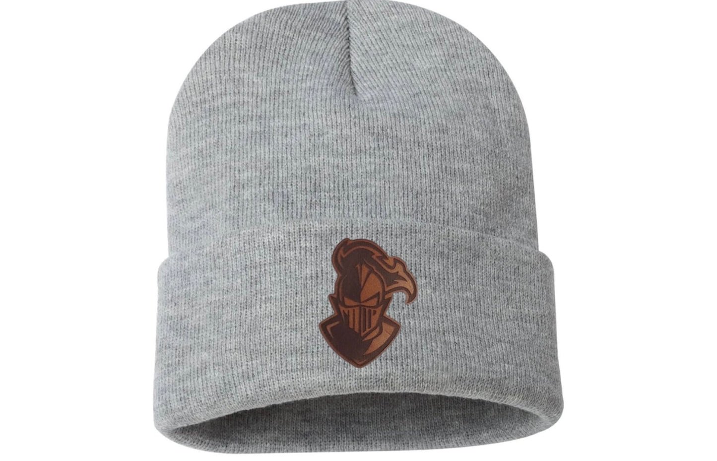 Leather Patch Beanie
