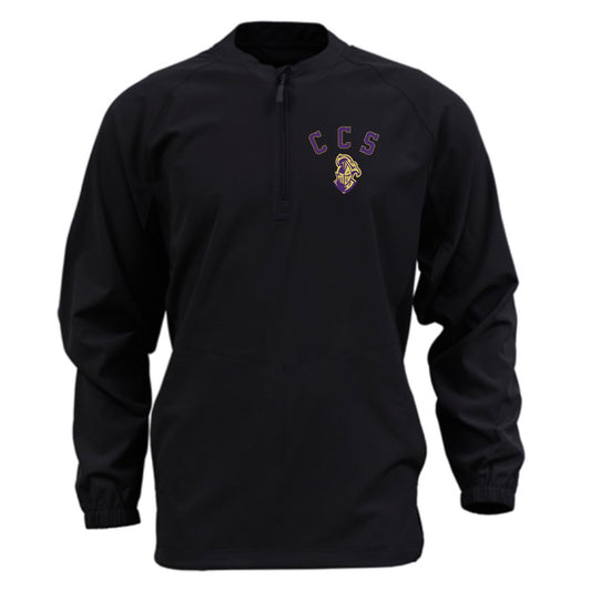Black Quarter Zip Pullover Long Sleeve