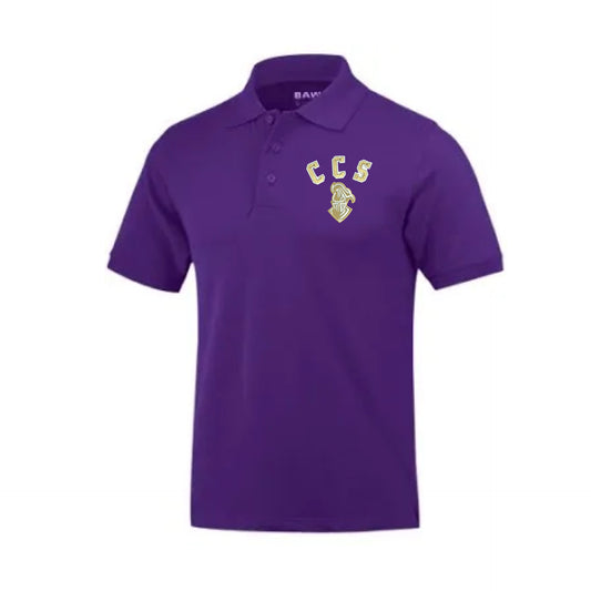 *REQUIRED* Solid Purple Polo Short Sleeve