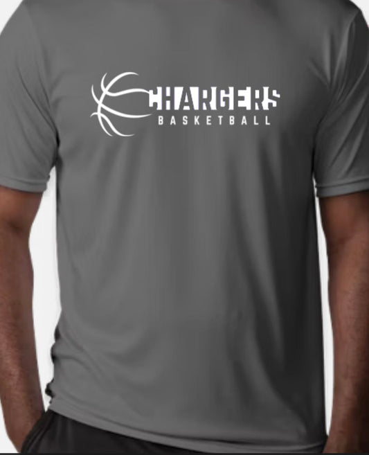Chargers Basketball Charcoal with White