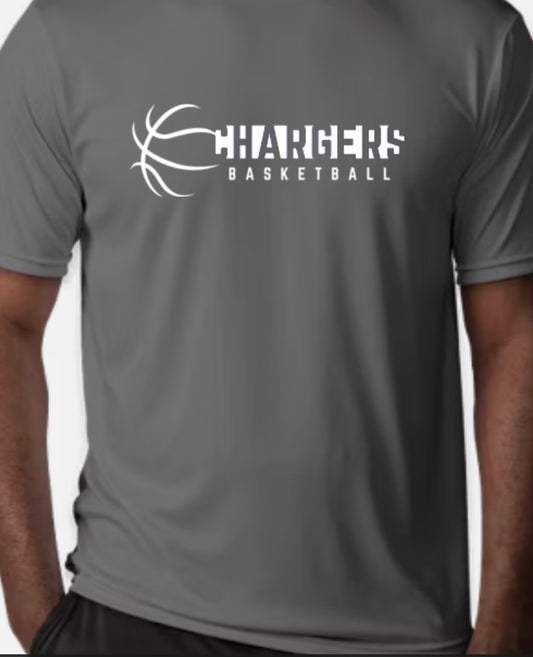Chargers Basketball Performance Graphite with White