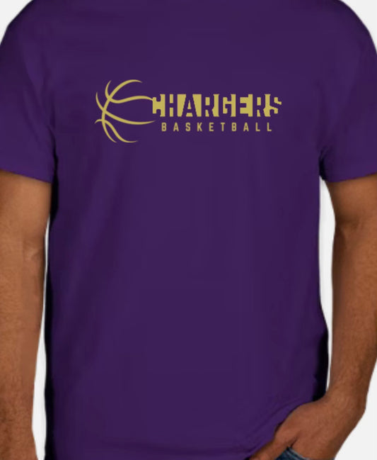 Chargers Basketball Performance Purple with Gold