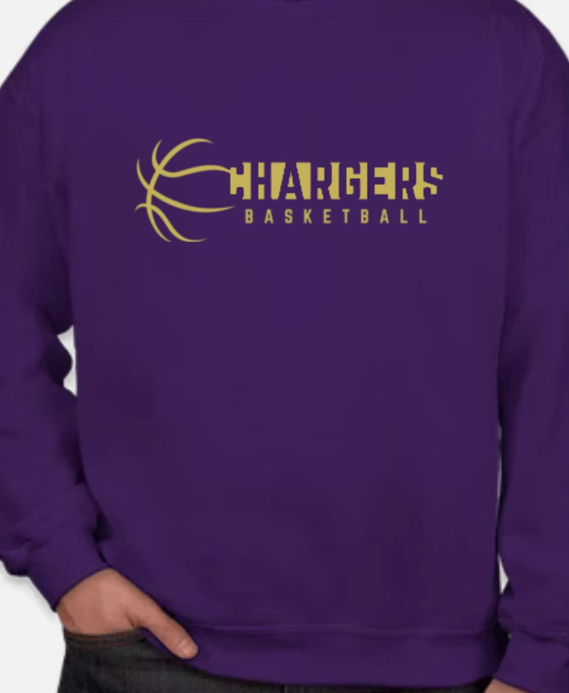 Chargers Basketball Purple with Gold