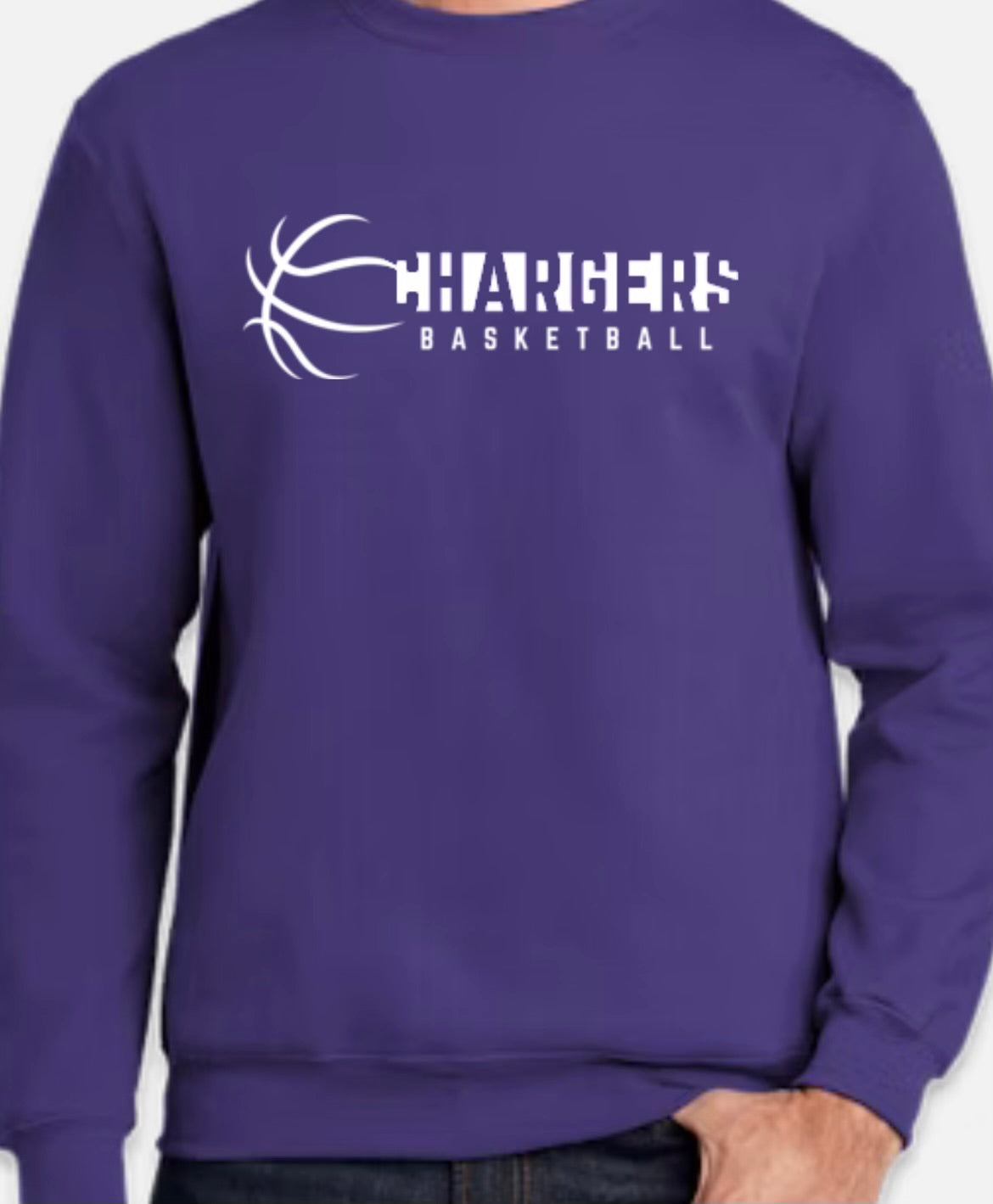 Chargers Basketball Purple with White