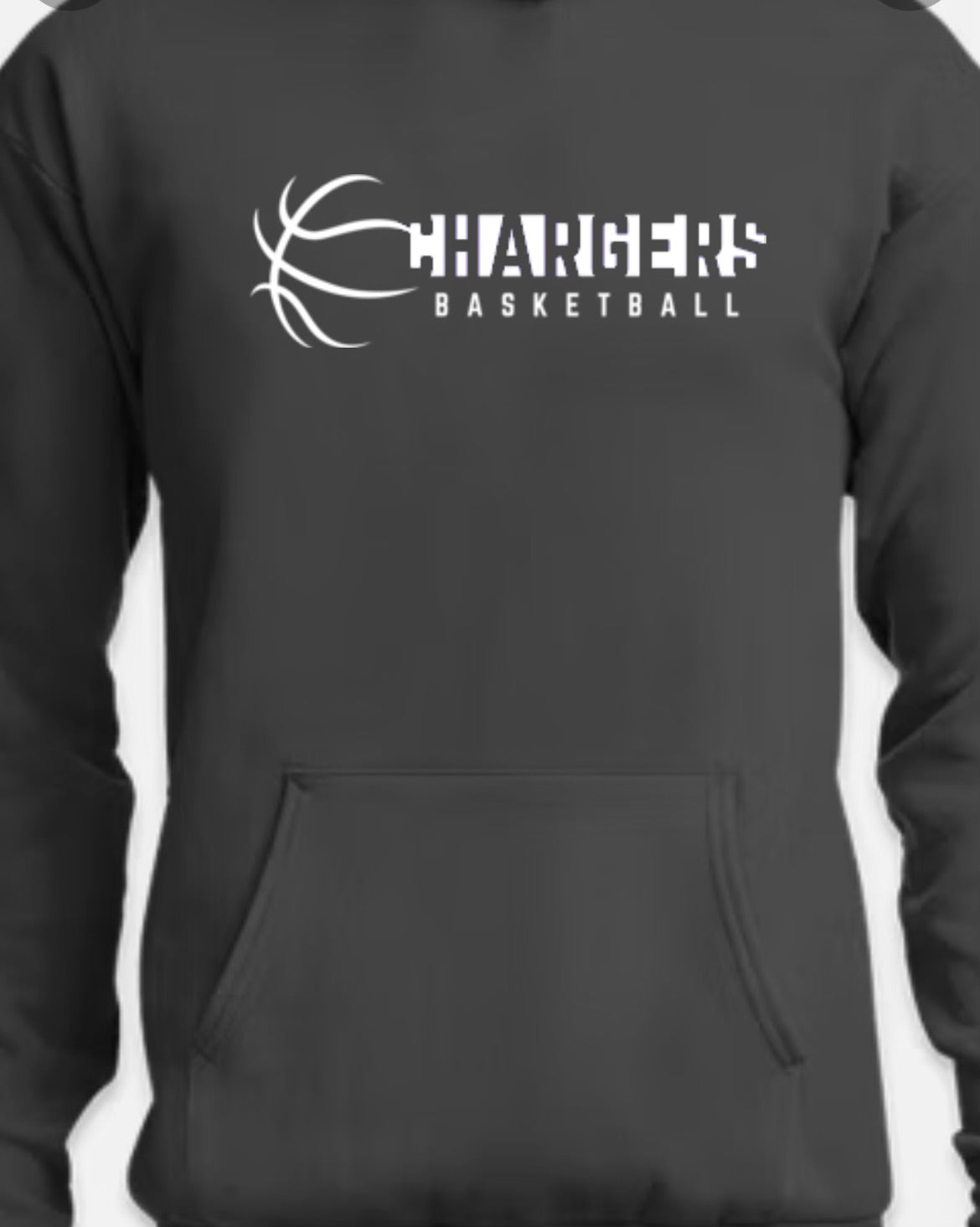 Chargers Basketball Charcoal with White